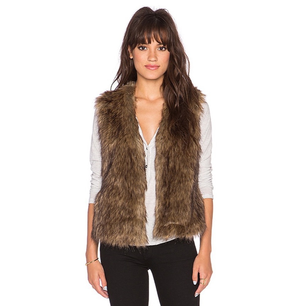 CLOSET CLOSING Jack by BB Dakota Designer Fur Vest